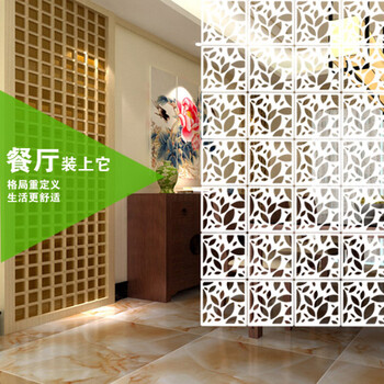 
                                        维克特 创意现代简约时尚客厅挂式屏风玄关悬挂屏风隔断帘子餐厅镂空帘艺隔断墙（价格为单片） 古韵 39x39cm                