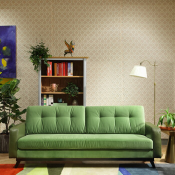 jessicas home 杰西卡的沙发 皮布结合沙发 小户型客厅单人位三人位