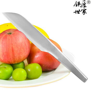 铁匠世家菜刀不锈钢刀具纯手工打造切片刀切肉切菜刀具厨房刀具 家用水果刀精灵款