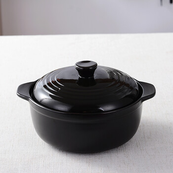 砂锅煲汤电磁炉明火耐高温陶瓷炖锅煲汤锅养生汤锅家用汤煲沙锅 2l纯