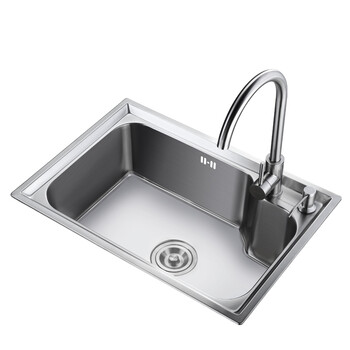 悍高higold9200745101w优质304不锈钢水槽厨房水槽大单槽水槽龙头套装