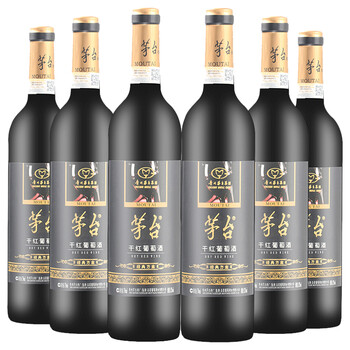 茅台 红酒 干红葡萄酒 经典黑方盒 礼盒装12%vol(度)750ml 整箱装6/瓶