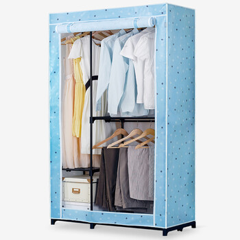 【溢彩年华挂衣橱】【京东超市】溢彩年华 加粗管大衣柜 多层网片衣柜