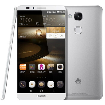【联通0元购机】华为 Ascend Mate7 月光银 移动联通双4G手机 双卡双待双通