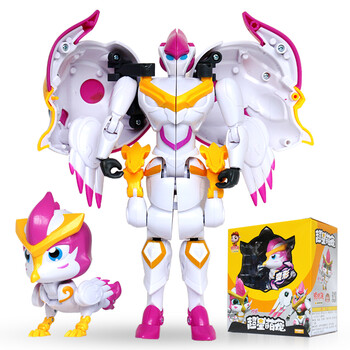 男孩玩具 超星锁召唤器变形机器人合体套装 机器人系列-火焰鹤(玲珑)