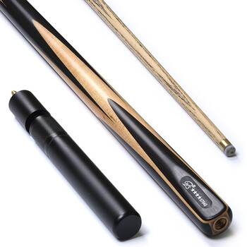 白沙/bs四星通杆台球杆英式美式斯诺克 黑八十六彩手工桌球杆 no.