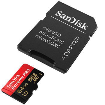
                                                            闪迪（SanDisk）64GB TF（MicroSD）存储卡 U3 C10 A2 V30 4K 至尊超极速移动版内存卡 读速170MB/s                