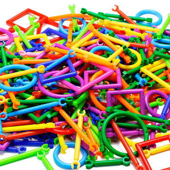 北国e家 儿童益智拼装玩具聪明智力棒积木玩具diy早教玩具拼接棒 聪明