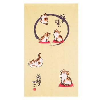 
                                        家的感觉 布艺猫窗帘屏风隔断门帘 送杆                