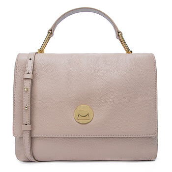 coccinelle 可奇奈儿 coccinella女包 粉红色牛皮荔枝纹女士大号手提