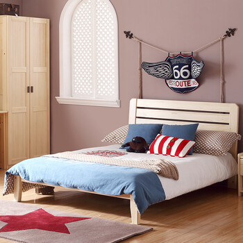 多喜爱(duoxiai) 多喜爱儿童家具 皇家蓝进口芬兰松 全实木实木男孩