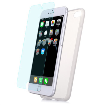 【京东自营】dostyle PC305 苹果iPhone6 Plus 5.5英寸 手机壳/手机套+钢化玻璃膜/钢化膜 月牙白