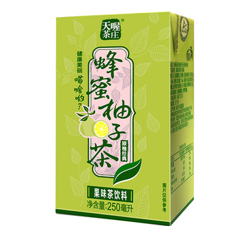 天喔茶庄 饮料 蜂蜜柚子茶250ml*24整箱装