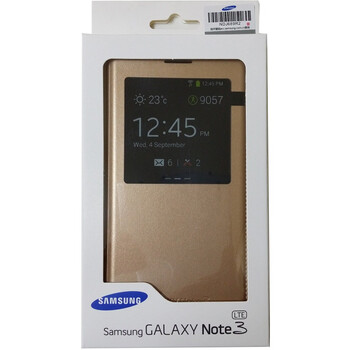 三星 Note3手机套/窗口智能保护套/手机壳 适用于N9006/N9002/N9008 流光金