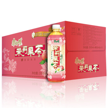 康師傅茉莉果茶550ml15瓶新老包裝自然替換