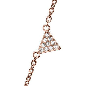 阿玛尼(emporio armani) 女士玫瑰金水钻珍珠贝母项链 egs2368221