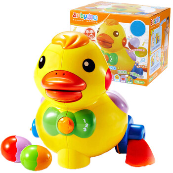 澳贝(auby) 下蛋鸭大黄鸭早教机婴儿玩具0-1岁音乐小孩益智玩具