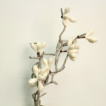 简约时尚创意仿真樱花插花装饰 白色樱花单支