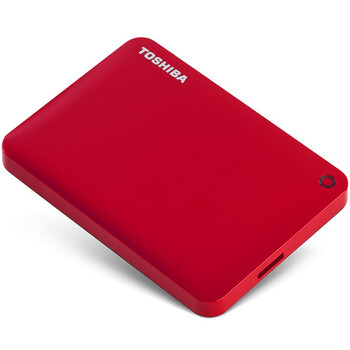 
                                        东芝（TOSHIBA）V8 CANVIO高端系列 2.5英寸 移动硬盘（USB3.0）1TB（活力红）                