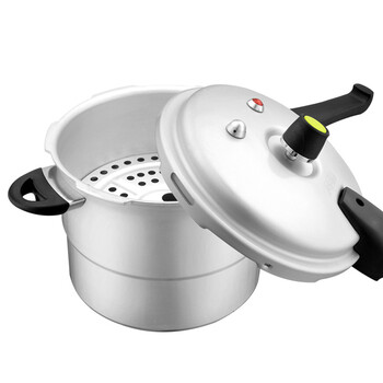 ASD爱仕达高压锅 24CMT型六保险铝压力锅JX7524TE 赠蒸格