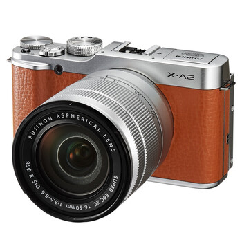 富士（FUJIFILM）X-A2 微单电套机（XC16-50II）摩卡棕 APS-C 自拍翻转屏 WiFi XA2时尚复古