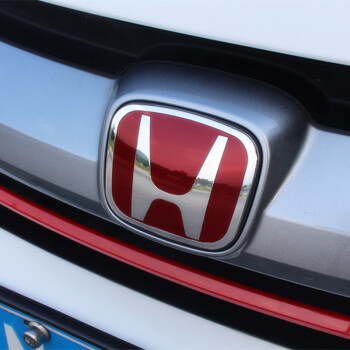 正炫 专用于本田汽车改装车标logo 红色h标志 前中网标-1件 14-15款九