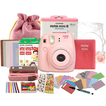 富士（FUJIFILM）趣奇（checky）instax mini8相机 （粉色）套餐