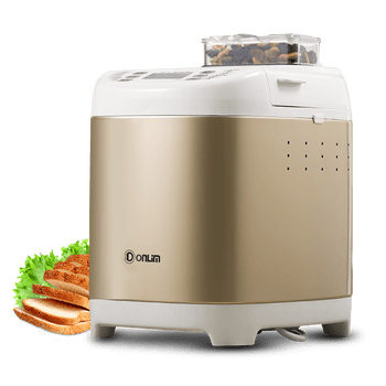 面包机家用全自动撒果料多功能蛋糕机和面 果料金色