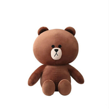弗德熊 毛绒玩具line布朗熊公仔公仔可妮兔玩偶大号抱抱熊送女朋友