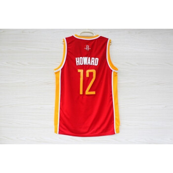王子狮丹篮球球衣火箭队12号霍华德新面料刺绣帕金斯篮球服 复古红色