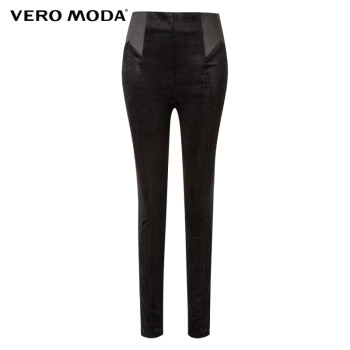 Vero Moda丝绒弹力修身女休闲裤|315126002 010黑 170/72A/L/R