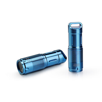 CooYoo 酷友迷你小手电筒 微型USB直充便携高亮防水强光EDC手电 新版 PVD镀蓝色