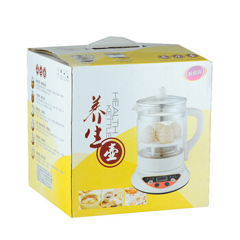 宜阁KT802家用养生壶 高硼硅玻璃煎药壶1.5L多功能电加热中药锅电热烧水壶定时自动保温