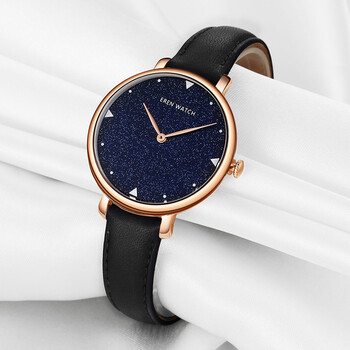 依伦(eren)手表女士韩版纤薄星空石英表皮带时尚简约防水学生女表 358