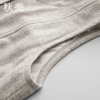 
                                        【2件8折】秋壳春装新款时尚羊毛背心短款无袖马甲女5510720014 灰色 S                