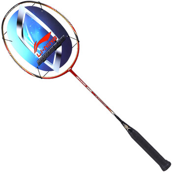 李宁li-ning羽毛球拍全碳素 男女羽毛球拍单拍 a880t红色
