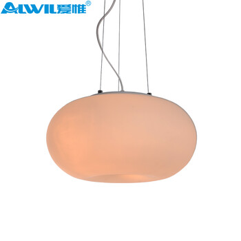 爱惟现代简约餐厅吊灯led卧室客厅创意小苹果过道阳台灯具M2011A 45CM带5W白光