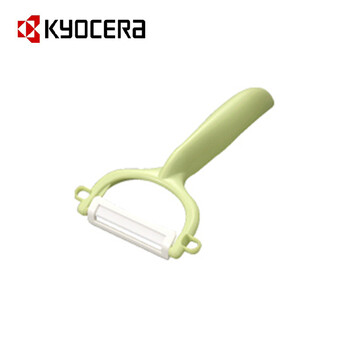 京瓷KYOCERA 陶瓷刀套装 4.5寸彩色菜刀搭配砧板削皮器FK-110 刀具三件套 绿色