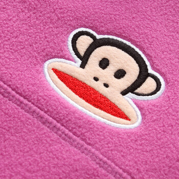paulfrank大嘴猴2015春季新款女式套头绒卫衣外套paulfrank正品 紫红色 XL