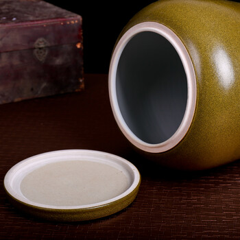 
                                        德胤 德胤 50斤 装景德镇陶瓷茶叶末 陶瓷米缸水缸酒缸腌菜缸 清仓处理大优惠 50斤平盖茶叶末                
