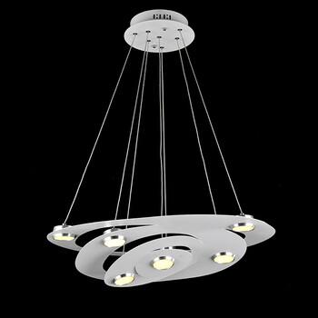 华睿 客厅吊灯LED餐厅吊灯卧室吊灯时尚简约灯饰灯具 FX8033 7头大号 暖白光