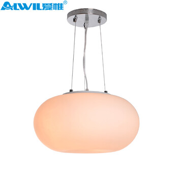 爱惟现代简约餐厅吊灯led卧室客厅创意小苹果过道阳台灯具M2011A 45CM带5W白光