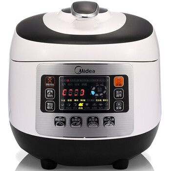美的（Midea） 电压力锅5L 双胆高压锅 智能方煲 韩式电脑版压力锅 WSS5033