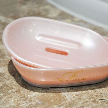 日本丽固(lec)无盖树脂香皂盒粉色965