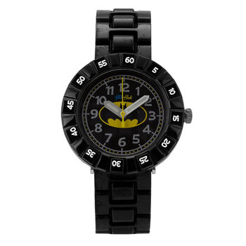 斯沃琪(swatch)手表 飞菲童表系列石英儿童表酷帅蝙蝠侠zfflp001