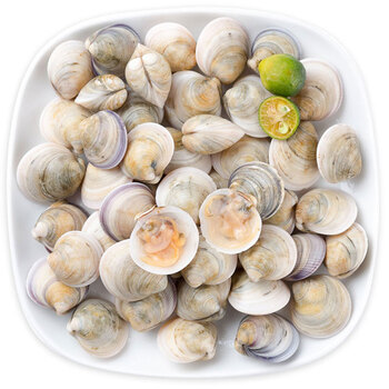 【鲜活】味库 东海鲜活青蛤 500g 1份 袋装 海鲜水产