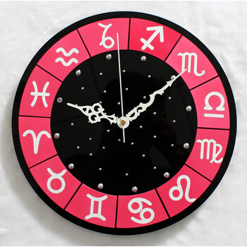 12星座风格挂钟 壁钟 时尚创意钟表 墙面钟 时钟 美丽星座