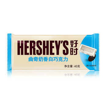 好时  Hershey’s 曲奇奶香白巧克力排块 40g 休闲零食糖果 办公室零食 分享装