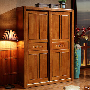 海棠色【大两门推拉衣柜】 两门衣柜