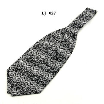时尚男士衬衫围巾 提花阿斯科特领巾 lj-027 60-80cm
